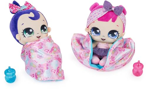 Magic Blanket Babies, Surprise Plüsch-Babypuppe mit über 80 Geräuschen und Reaktionen, rosa Decke (Stil kann variieren), Kinderspielzeug für Mädchen ab 4 Jahren