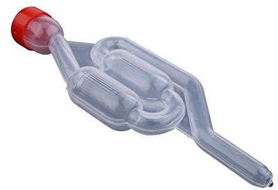 Bubbler, Barboteur Fermentation, kit di tubi di fermentazione, con coperchio, fermentazione trasparente, per fermentazione di birra e vino, 17 cm