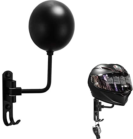 WANLIAN Motorcycle Accessories, Helmet Holder, Helmet Holder for Bike 180 Degree Rotation