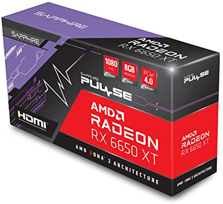 Sapphire Pulse AMD Radeon RX 6650 XT Gaming OC 8GB GDDR6 HDMI/Triple DP