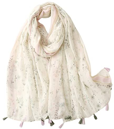 FAIRYGATE Damen Schal Halstücher für Frauen Kopftuch Umschlagtuch Viskose Schals Tuch Stola Stolen Wrap Shawl Halstuch 0001