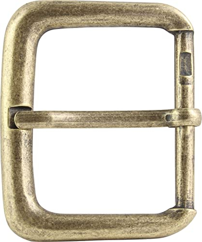 BELTINGER Gürtelschnalle 5,0 cm | Buckle Wechselschließe Gürtelschließe 50mm Massiv | Dorn-Schließe | Für Wechselgürtel bis zu 5cm Breite | Altmessing