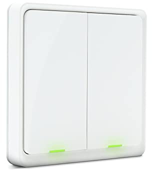 Interrupteur Intelligent sans Fil 2 Boutons Zigbee