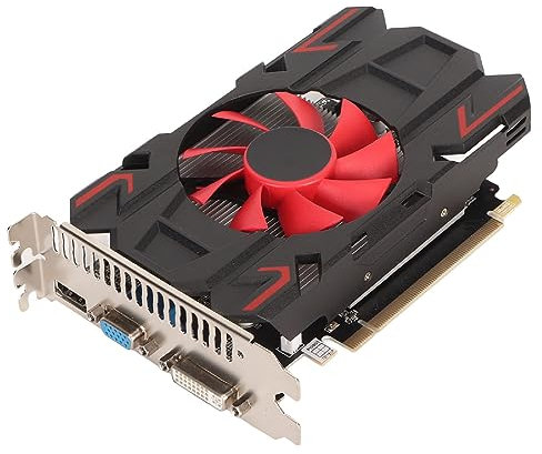 Scheda Grafica HD7670 da 4 GB DDR5 a 128 Bit, Scheda Video da Gioco per PC Desktop 2560x1600, Uscita HDMI DVI VGA, PCI Express 2.0 16X con Ventola di Raffreddamento (HD7670 DDR5