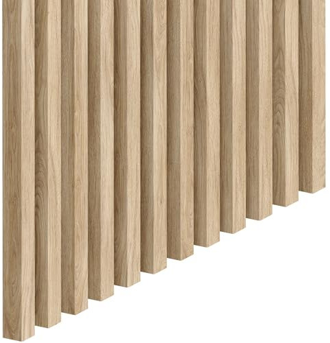 Lames Premium 3D Slim S 30 pièces, 20x20 mm, Panneaux muraux et meubles tridimensionnels panneaux de bois, panneaux muraux, aspect bois, mur à lattes