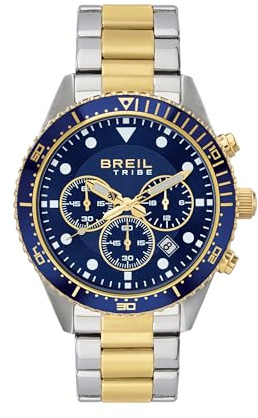 Breil Sail Sail Chronograph Watch Blue Fund EW0744 Bicolor steel case and bracelet