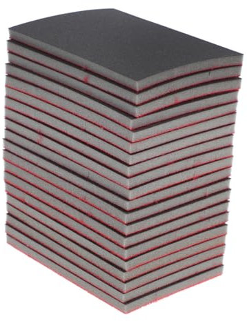 SOLUSTRE 20pezzi Pz Pad Di Levigatura Schiuma Per Auto e Cartongesso Di Abrasiva Grit Multi-applicazione Per Lucidatura e Riparazione