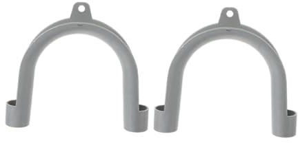 Alipis 2pcs Adjustable Washing Machine Drain Hose U-shaped Hook Support Bracket for Flexible Pipe Routing in Laundry