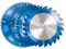 BDAYEK Saw blade 1pc 165-185mm Circular Saw Blade Blue Coated TCT Wood Cutting Disc 24/40/48T Carbide Tipped Saw Blade Disc for Power Tool,165x20x24T(165x20x40T)