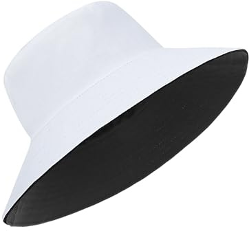 Zylioo XL/XXL fiskarhatt 3XL fiskarhatt för stort huvud, UPF50+ reversibel Bucket Hats, dubbelsidig UV-skydd solhatt med brett brätte