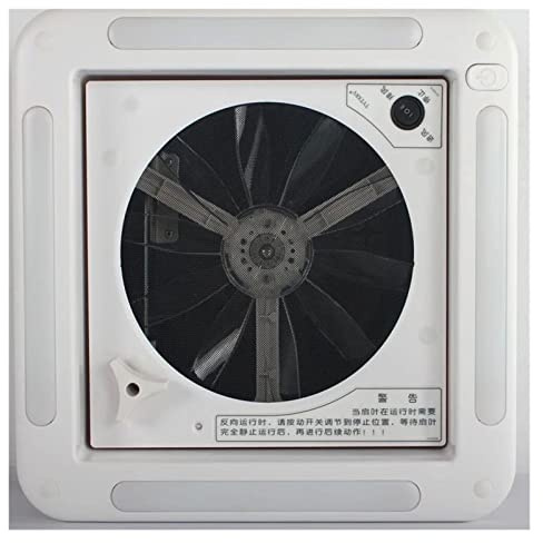 RWSXY Ventilatore di Scarico, Ventilatore 11 Pollici 12VRV, Ventilatore di Ventilazione per Camper, Ventilatore di Scarico per roulotte, Accessori modificati per Camper con Ventilatore di Scarico