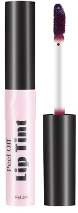 Farbiger Lipgloss, langlebiger Peeling-Lipliner, Lip Stain Peel Off, Antihaft-Becher, flüssiger Lippenstift, Lipgloss, geeignet für Frauen und Mädchen, Wasserfest Lang Anhaltend Lip Tint Peel Off