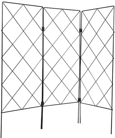 Levemolo Soporte de Plantas de Hierro Multifuncional Plegable para Jardín Estructura Resistente Antióxido para Trepar Plantas para Enredaderas Verduras y Flores Interior y Exterior