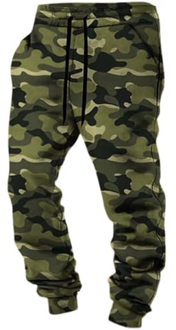 Celanisai Pantalones de chándal para hombre camuflaje moderno militar Bundeswehr ajustados pantalones deportivos gimnasio fitness correr sudaderas vintage tiempo libre pantalones de entrenamiento con