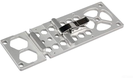 Zilimontt Schienensäge aus Aluminiumlegierung, quadratisch, rechtwinklig, Führungsschiene mit 90-Grad-Positionierplatte und Sicherheitsschnalle für Holzbearbeitungskreissägen, 260 mm Länge