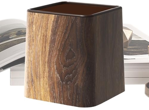 Generico Papelera de escritorio pequeña – Papelera de escritorio Little Trashh con tapa | Contenedor para escritorio, organizador, mini papelera, habitación infantil, cocina, dormitorio