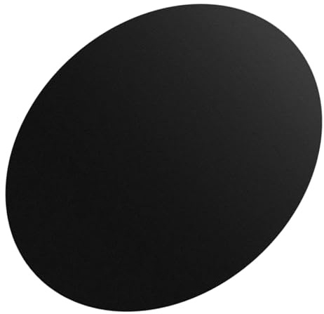 DOITOOL Tapis de Barbecue Rond Antiadhésif 40 CM en PTFE Noir Tapis de Gril Réutilisable pour Cuisson Extérieure Surface de Cuisson Résistante pour Grillades Camping et Jardin
