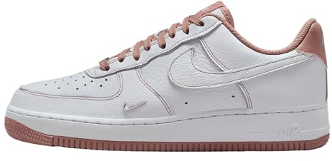 NIKE Air Force 1 Sneaker Donna Bianco Rosa IB6543 100 White/Particle Pink con Suola amortizzata Numero 36 EU