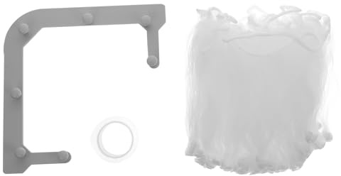 SHINEOFI Porta Sacchetti per Scarti Alimentari da Lavello Triangolare in Plastica Grigia con Supporto Rete Filtrante, Colino per Residui di Cibo, Salvaspazio e Facile da Installare