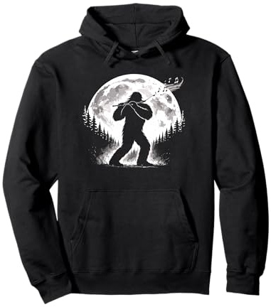 Bigfoot Flötenspieler Flötenlehrer Kammermusik Pullover Hoodie