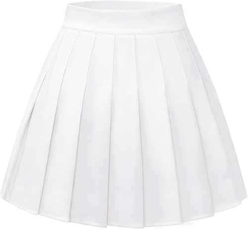 Avidlove Women's Sexy Pleated Skirt A Line High Waist Plaid Miniskirt | Highly Plaid Elastic,Soft and Comfortable,Y2k School Skirts,Stylish and Versatile,Cosplay Party Halloween Festival Outfits
