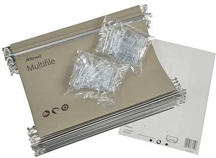 MultiFile Hängemappe (stark Manila mit Reitern und Einschüben, Folio-Format) 50 Stück grün