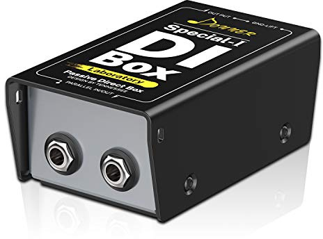 Donner Professional Hochleistungs-Passiv-DI-Box-Einheit Hum Eliminator 1/4-Zoll-Instrumenten-Direktbox zu Symmetrischem und Unsymmetrischem XLR (Special-Ⅰ)