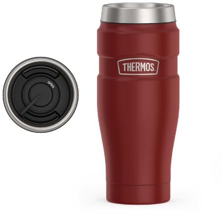 Thermos King-Tumbler SK1005MR4 en acier inoxydable Rouge mat 473 ml