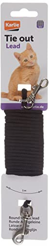 Karlie Anlegeleine - Katzenleinen - Nylon - Schwarz - 500x0,3 cm