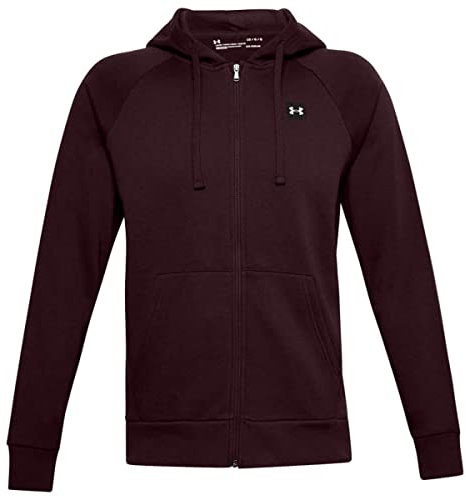 Under Armour Herren Rival Fleece Raglan Full Zip Hoodie - Chestnut Rot - S