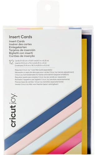 Cricut Joy Insert Cards | Sensei | 11,4 cm x 15,9 cm (4,5 x 6,25) | 12-Pack | Zur Verwendung mit Cricut Freude