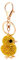 HOMSFOU 1Pc Schlüsselanhänger Eingelegt Für Schlüssel Küken Anhänger Strass Ring Kristall Ornament Hängend Gelb Geformt Kreative Tasche Mode Handtasche Huhn Diamant Funkelnde Dekoration