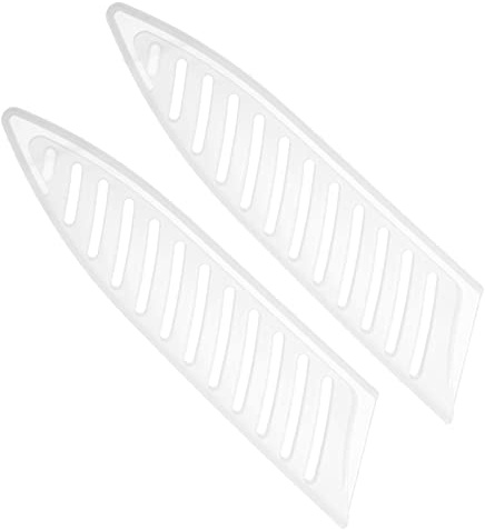 PATIKIL PP skyddskniv skydd hylsor för 12,7 cm keramisk kniv, 2-pack knivar kantskydd bladskydd universell knivmantel för kök, vit