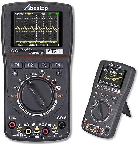 Abestop AT211 Oscilloscope Multimeter 2 in1 Oscilloscope 1MHz Bandwidth 2.5Msps Sampling Rate Meter Function AC/DC Current/Voltage Tester | 2.5Msps Abtastrate Messgerät Funktion AC/DC Strom/Spannung Tester