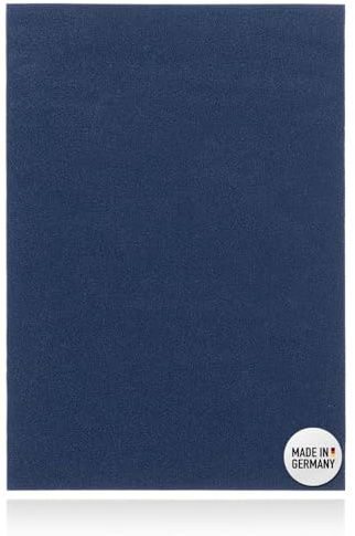 DFS Velours/Flausch selbstklebend DIN A4 BLAU, 20 x 30 cm Klettverschluss/Flauschband selbstklebend als Aufkleber