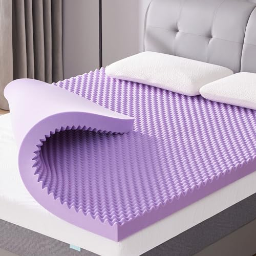 SINWEEK 3 Inch Egg Crate Memory Foam Mattress Topper Twin XL, Twin Extra Long Mattress Pads for College Dorm Single Bed, Pressure Relieve CertiPUR-US Certified,39x80 Inches