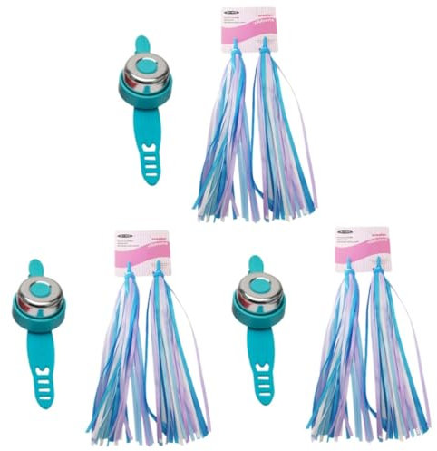 Kisangel 6stücke Teiliges Set Junge Mädchen Fahrrad Klingel Und Bunte Streamer Fahrradlenker Zubehör Für Jungen Und Mädchen Glitzernde Ribbons Und Coole Klingel Für Mehr Fahrspaß