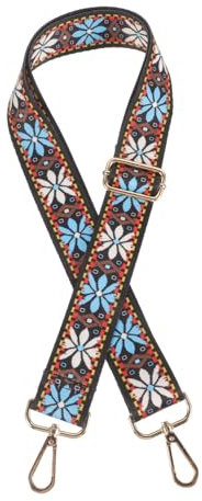 ibasenice Banjo Strap Adjustable Vintage Patterned Polyester Banjo Strap with Metal Buckle Reduces Pressure Sturdy Instrument Accessory and Mandolin Players
