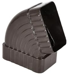 Coude latéral rectangulaire à 65°, adaptateur de coude de descente de gouttière en alliage d'aluminium, connecteur à 90 degrés pour extension de tuyau de pluie, connexion de canalisation