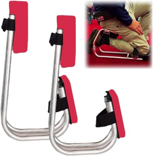 Kniesitz Für Gartenarbeit, Kniestütze Für EIN Bein Mit Sitz, Kniekissen Zum Knien, Tragbare Knieschoner Für Den Garten Im Freien, Arbeitssparendes Werkzeug Für Die Arbeit Auf Dem Bauernhof(Red,2pcs)