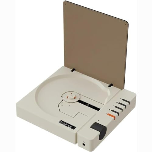 Reproductor de CD, portátil retro y portátil, soporte digital para display, volumen ajustable y salida de audio de 3,5 mm, calidad de sonido sin sonido de alta fidelidad, para coche, hogar, Travel(No