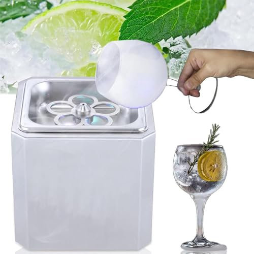 Mavdecll Raffreddatore per Bicchieri, Mini Macchina per Ghiaccio, Raffreddatore per Bicchieri, Raffreddatore per Tazze con Luce LED Incorporata, Birra Congelata Rapidamente, Vino, Whisky E Cocktail