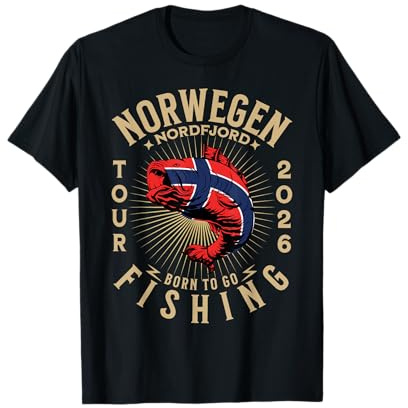 Nordfjord Angeltour Norwegen 2026 T-Shirt