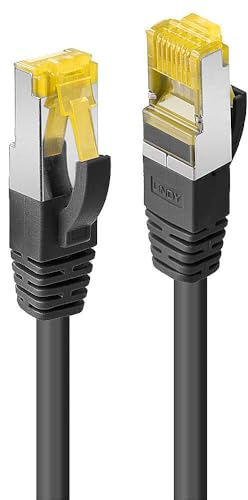 LINDY - Cable de red (Cat.6A, U/UTP, 3 m, 10 unidades), color negro