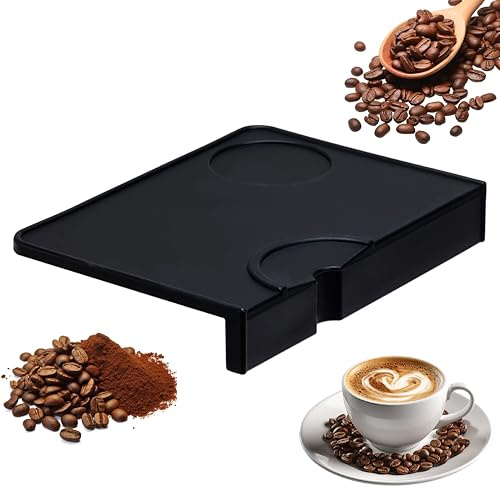 NESTIP Silikon Tampermatte für Espresso Barista Zubehor mit Eckenschutz | BPA-freiem Silikon, Anti Rutsch, Hitzebeständig, Arbeitsplattenschutz für Espressomaschine, 21 x 15 cm