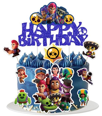 9pcs Tortendeko,Deko Torte,Kuchen Deko,Cake Topper,Happy Birthday Tortendeko,Für Kinder Party Geburtstag Kuchen Dekoration Party Supplies