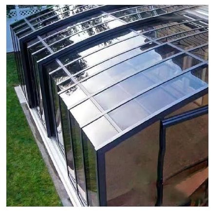 Transparente Acryl-Kunststoffplatte, Polycarbonat-Kunststoffplatte, transparent, wärmeisolierend, Gewächshäuser, Verkleidung für Dächer, Carports, Vordächer, Winterräume und Gehäuse (Farbe