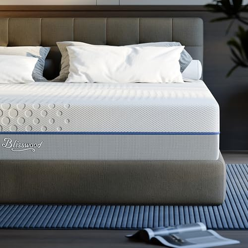 Blisswood Single Mattress | Cool Gel Memory Foam Mattress With Temperature Control & Quick Rebound Foam for 3ft Bed | 20cm Thick | Body Support | Spinal Alignment & Pressure Relief | (90x190x20 cm)