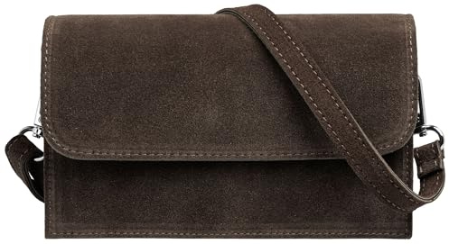 Caspar Wildleder Umhängetasche Dirndltasche kleine Trachtentasche Damen Handtasche aus Leder für Dirndl - PREMIUM LINE - Modell No.846 - Made in Italy