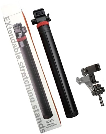 Monopié delgado modificable de 2 m con base deslizante para fotografía y videografía